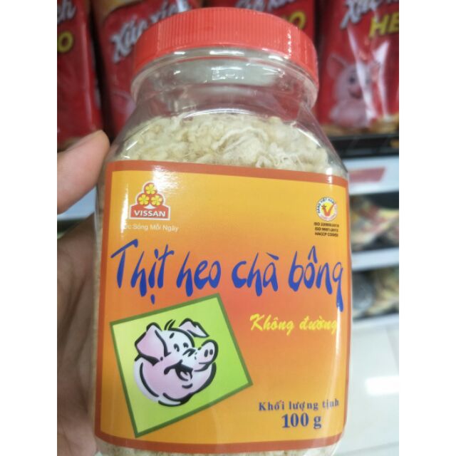 Thịt heo chà bông không đường Vissan 100g | BigBuy360 - bigbuy360.vn