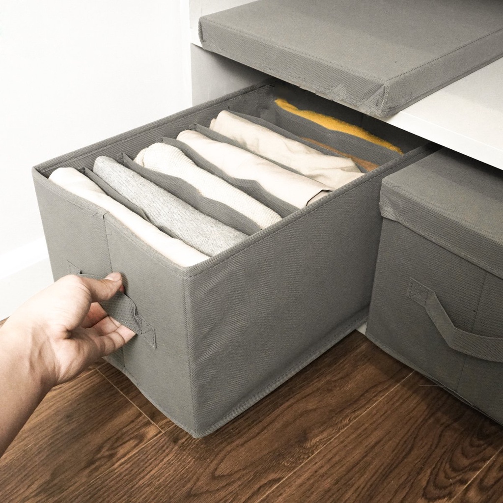Hộp đựng quần áo nhiều ngăn tiện lợi, hộp đựng đồ lót xếp gọn tủ quần áo