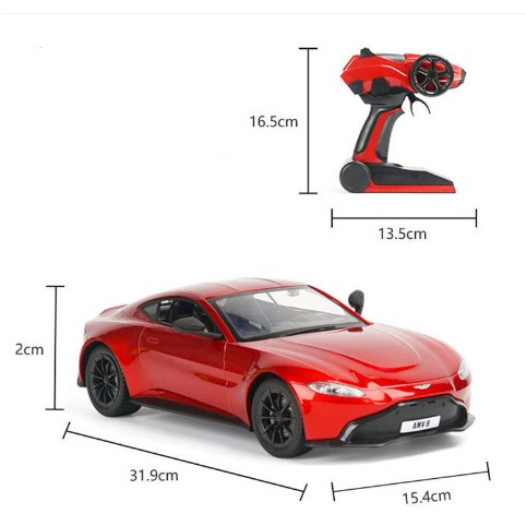 Siêu xe Aston Martin Vantage ô tô điều khiển từ xa Drift 1:14 RC Car ô tô đồ chơi Aston Martin với sóng 2.4GHz có visai