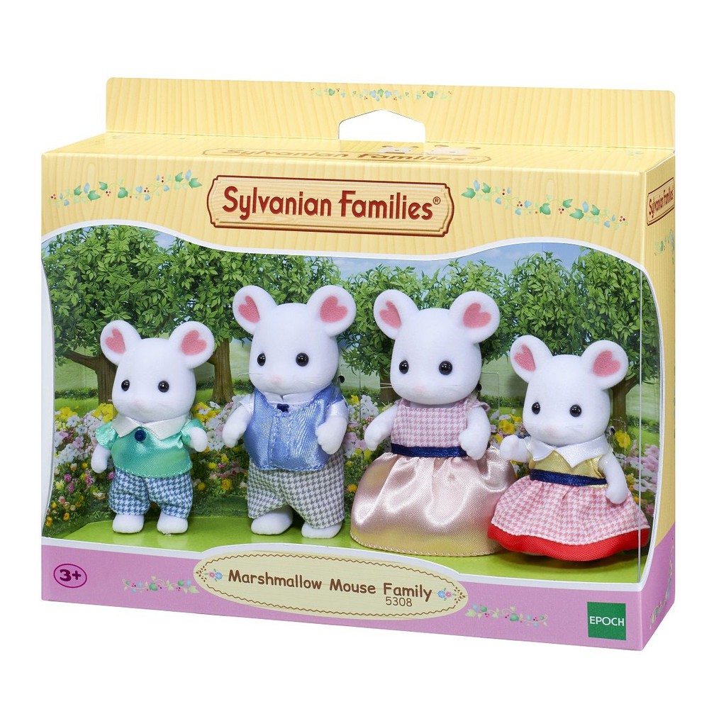 Đồ Chơi Sylvanian Families Gia Đình Chuột Marshmallow Mouse Family