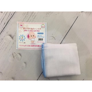 Khăn xô - khăn sữa trắng 2 lớp (gói 10 chiếc)