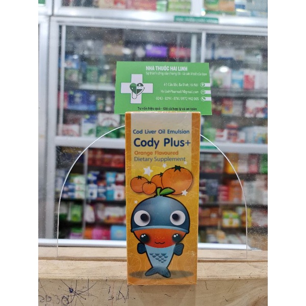 Siro bổ não cho bé Cody Plus⚡Chính hãng⚡Bổ sung DHA, EPA, vitamin A, D giúp bé phát triển não bộ, thông minh