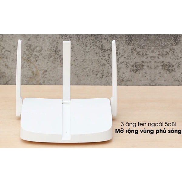 Router Wifi Chuẩn N Tốc độ 300Mbps Mercusys MW305R - 3 Anten 5dBi - Hàng Chính Hãng