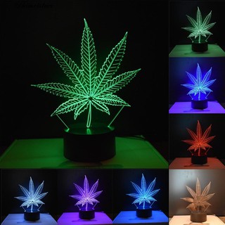 Đèn Led Hình Lá Phong 3D Trang Trí Không Gian