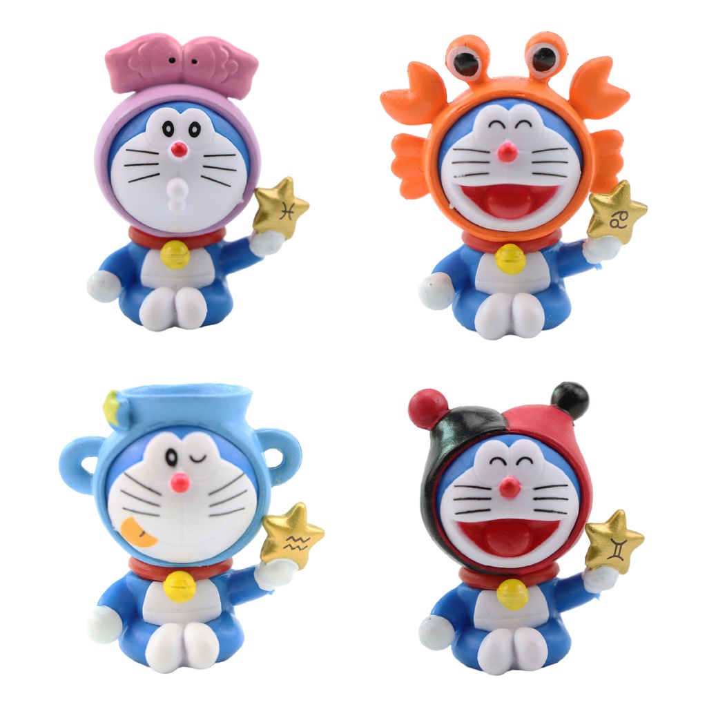 Mô hình Doraemon - Mẫu 12 cung hoàng đạo - 12 chòm sao - Cao 6cm