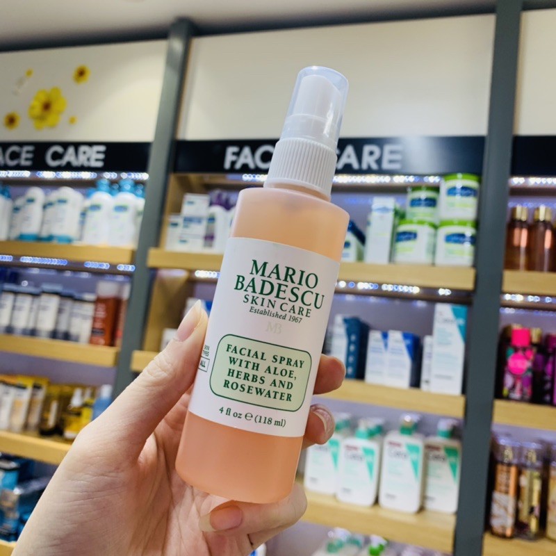 Xịt Khoáng Dưỡng Ẩm Mario Badescu Facial Spray Rose Water ( 118mL )