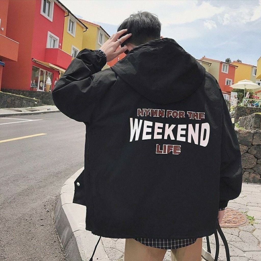 Áo khoác dù form rộng unisex,áo khoác chống nắng thời trang cao cấp WEEKEND 4S AKD13 phong cách Hàn Quốc street style