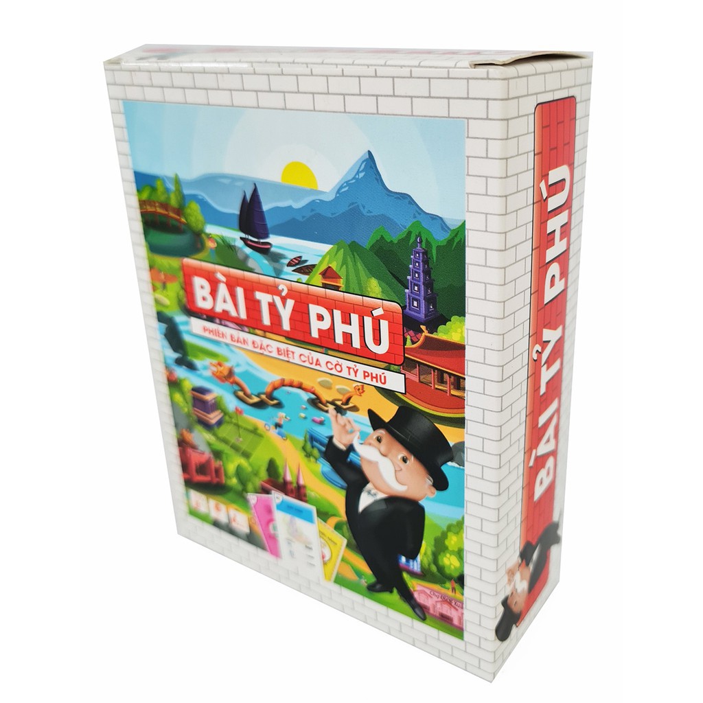 Đồ chơi Bài Tỉ Phú Monopoly bản Việt hóa dành cho 2 - 5 người chơi, dạy tư duy làm giàu