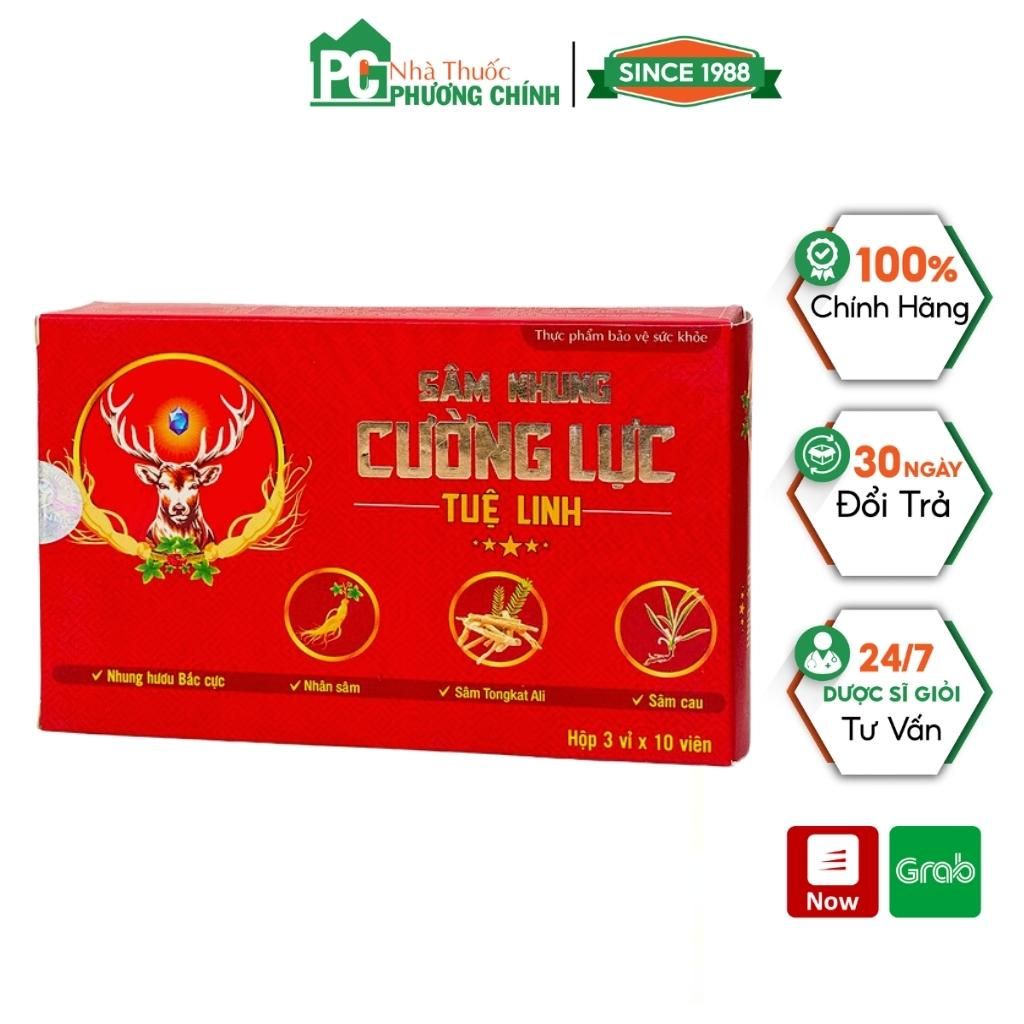 Sâm Nhung Cường Lực Tuệ Linh Giúp Bổ Thận, Tăng Cường Sinh Lực Nam (Hộp 30 Viên)