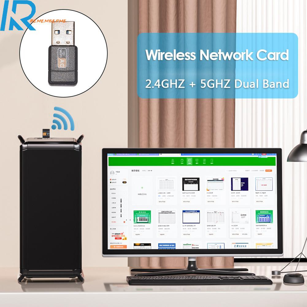 Usb Thu Sóng Wifi 2.0 Không Dây Rememberme. 600mbps 2.4 / 5ghz | BigBuy360 - bigbuy360.vn