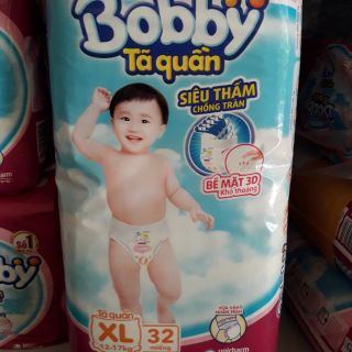 Tã quần bobby m40,l36,xl32 cho bé