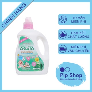 Nước giặt xả 2 trong 1 hương nha đam Arota Hàn Quốc - Làm mềm vải, dành riêng cho bé, đậm đặc - Can 3 lít