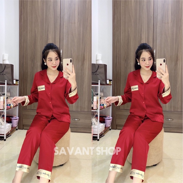 [ LỤA SATIN CAO CẤP ] PIJAMA TAY DÀI QUẦN DÀI MẶC NHÀ SANG CHẢNH MẪU MỚI | BigBuy360 - bigbuy360.vn