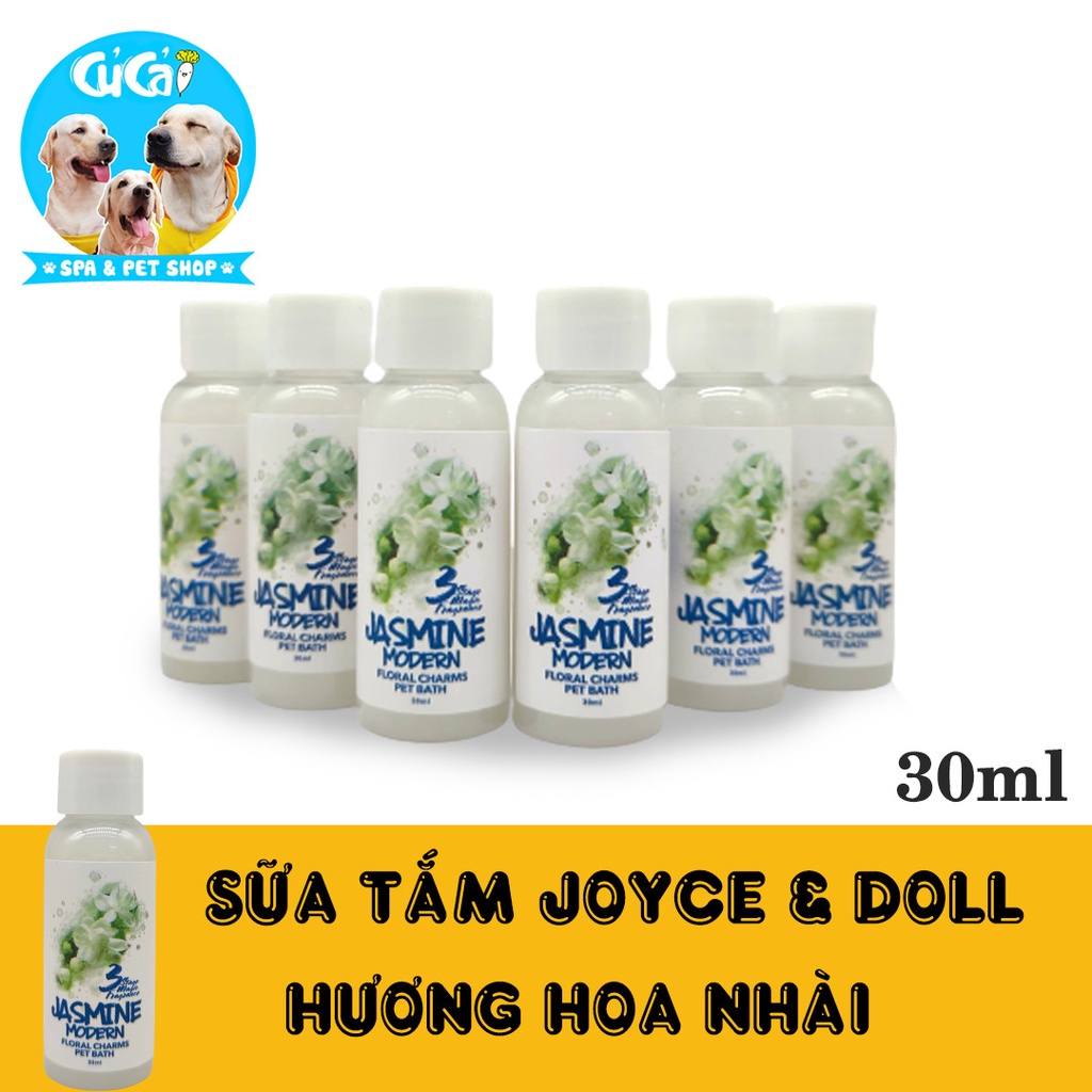 Sữa tắm nước hoa cho chó mèo Joyce & Dolls 30ml lưu hương thơm lâu, sữa tắm cho chó mèo cao cấp - Củ Cải Pet Shop