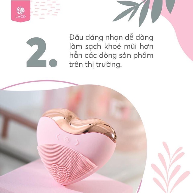 [ tặng sữa rửa mặt laco và headband ] Máy rửa mặt Laco Cleansing facial luxury