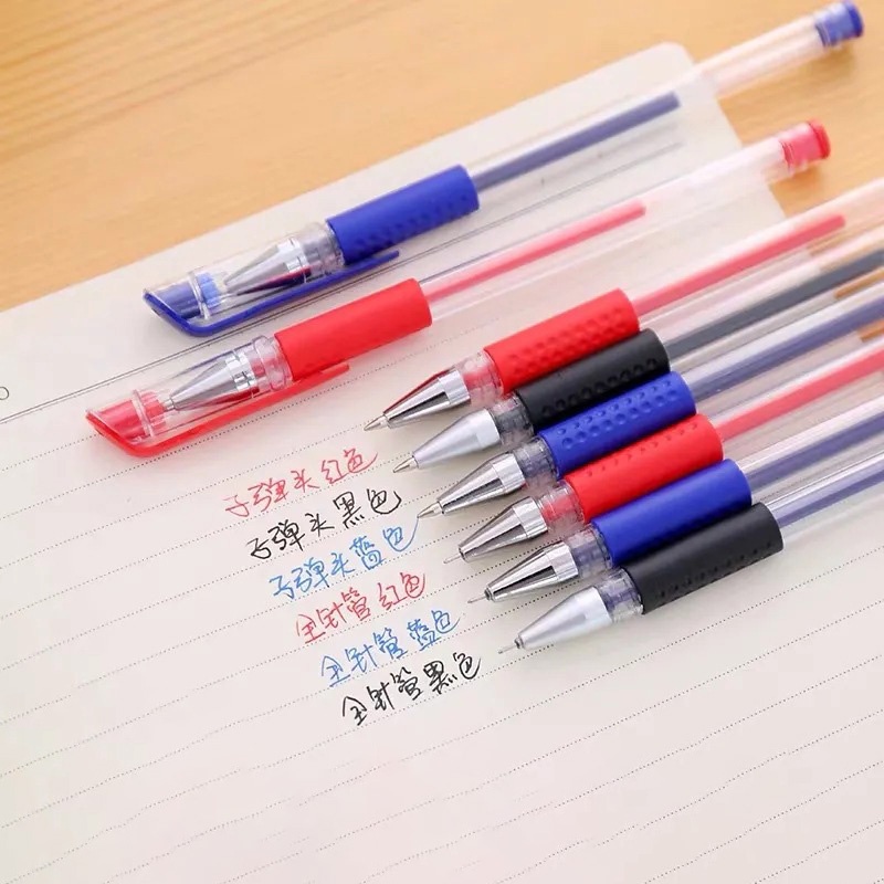 Set 10 Bút Bi Mực Xanh/Đen Ngòi 0.5mm