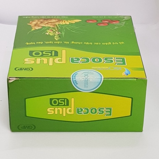Esoca plus Isopharco – Hỗ trợ giảm ho do viêm họng, cảm lạnh, giảm đau rát họng (100 viên)