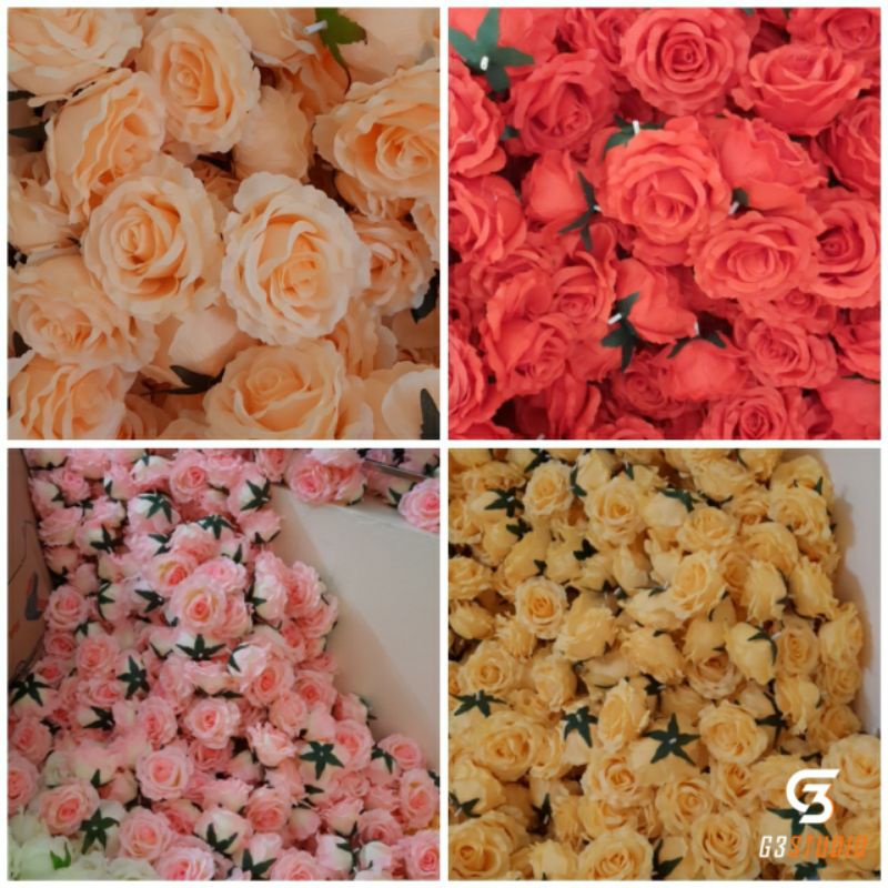 Hoa hồng giả. Hồng béo 9b to 10cm