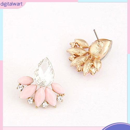 Khuyên Tai Giọt Nước Đính Đá Phong Cách Hàn Quốc Thanh Lịch Dành Cho Nữ