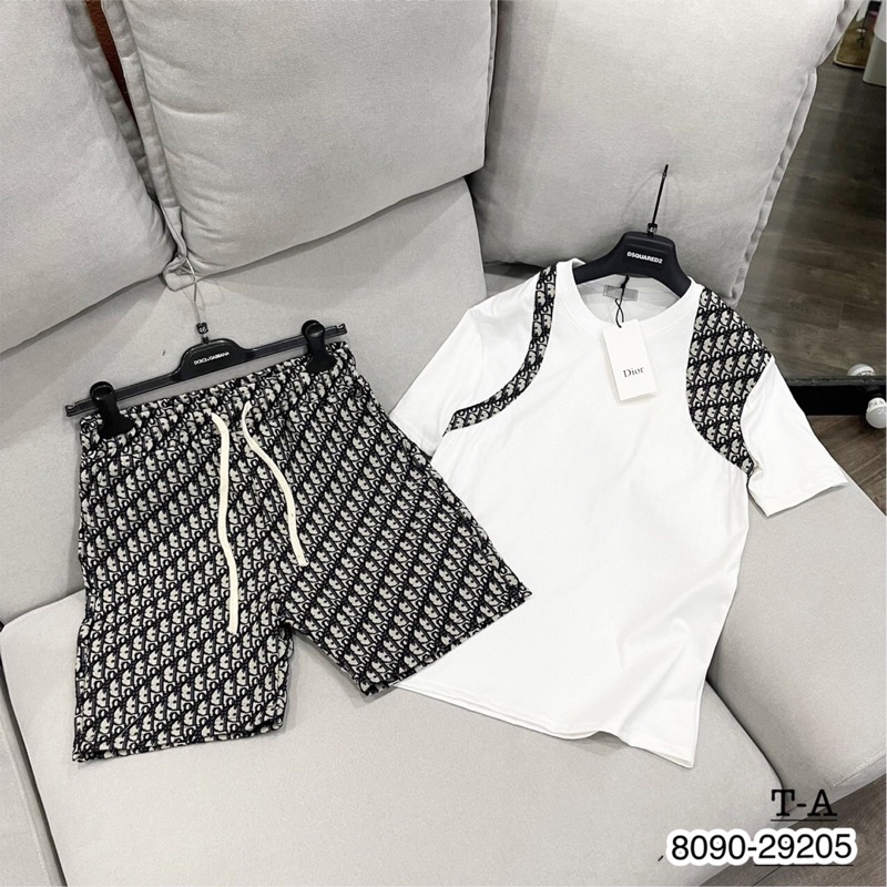 [ Có Video ]Bộ Đồ DI.OR Nam Nữ Phối Hoạ Tiết Di.or Cao Cấp Chất Cotton Khô Cực Đẹp -Bộ Đồ Đôi Nam Nữ Hot Hit Di.or