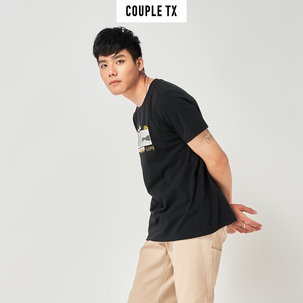 Áo thun Nam In Thông Điệp Bàn Tay Couple TX MTS 1062