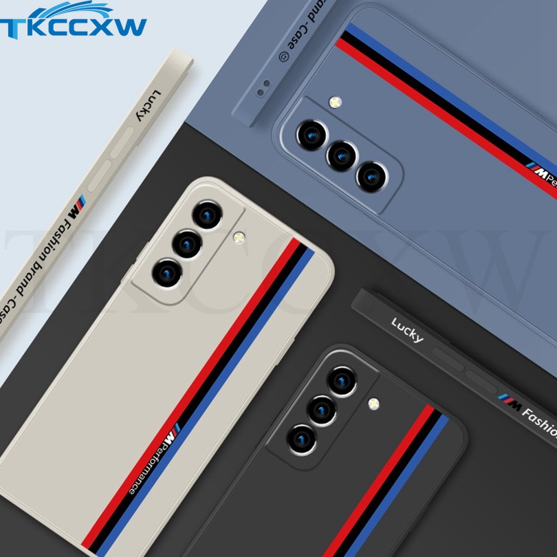 Ốp Điện Thoại Silicon Mềm Hình Vuông In Thương Hiệu Cho Samsung Galaxy S22 S21 S20 Ultra S21 S20 S22 Plus S21 FE