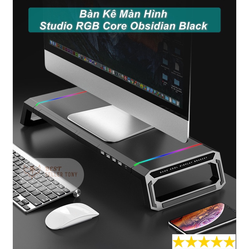 SALEBàn kê Laptop Gaming RCB Đèn LED cao cấp - Kệ để màn hình đa năngSALE