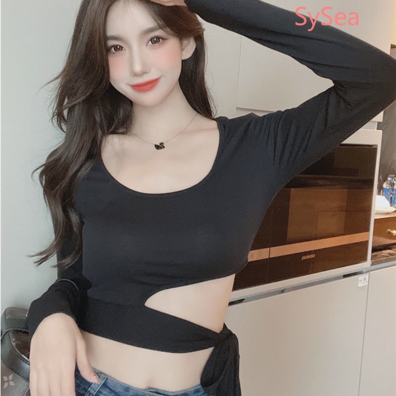 Áo Croptop Chất Liệu Cotton Màu Sắc Quyến Rũ Cho Nữ