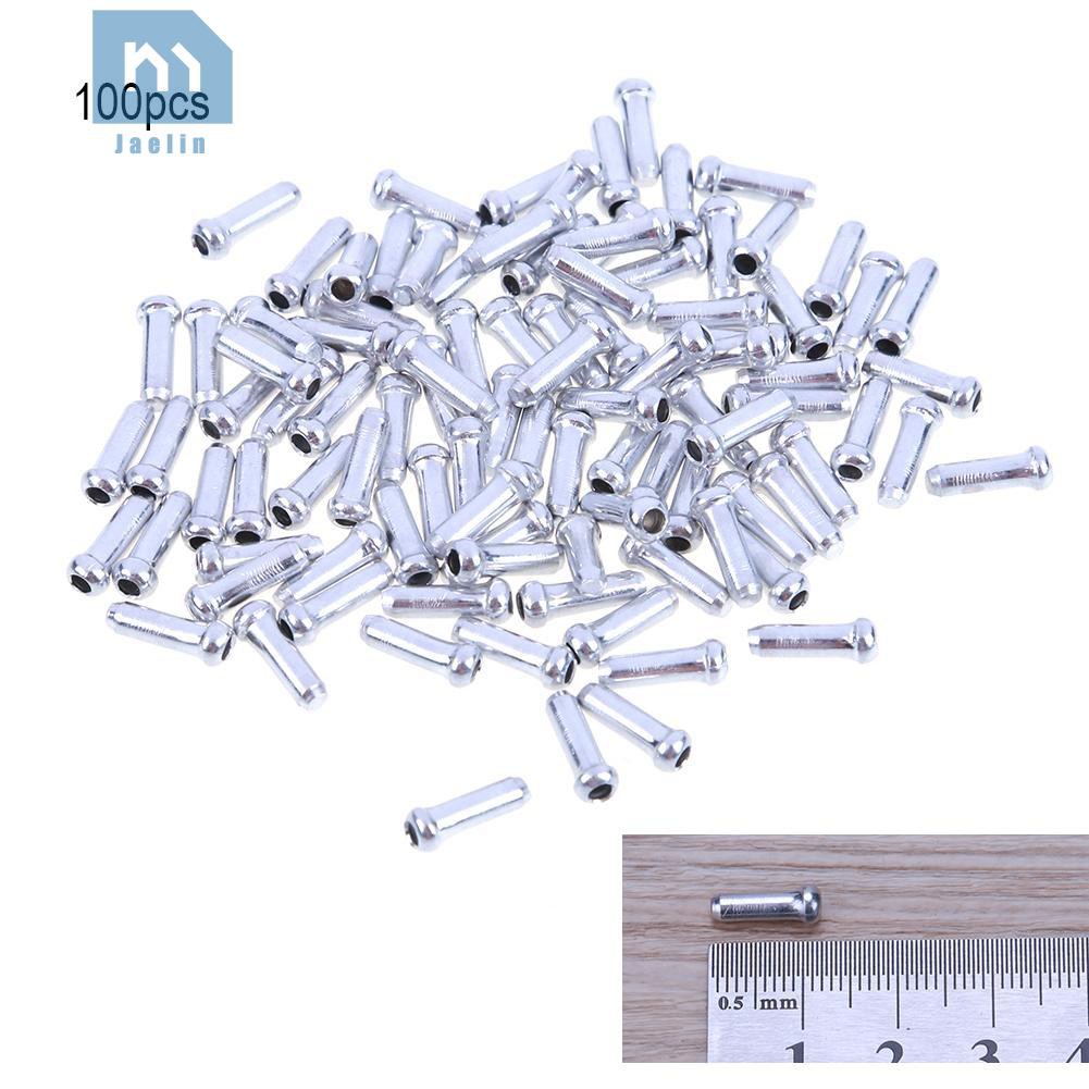 Set 100 nắp chỉnh dây cáp thắng trong bằng nhôm chuyên dụng cho xe đạp