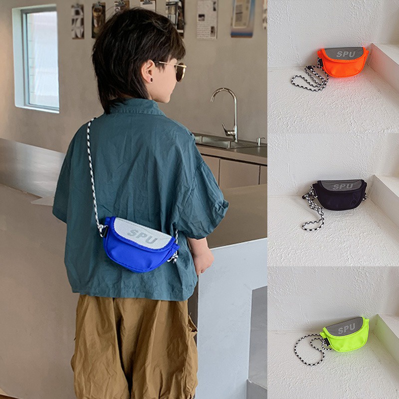 Túi Đeo Chéo Ngực Thiết Kế Phong Cách Hàn Quốc Cá Tính Dành Cho Bé