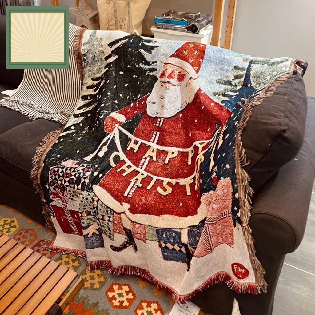 Thảm Treo Tường / Sofa / Giường Ngủ Chống Dị Ứng Hình Ông Già Noel