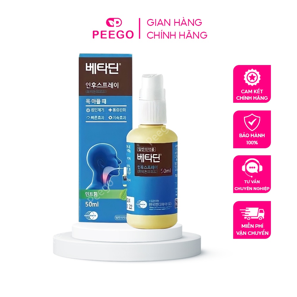 Xịt họng Betadine Hàn Quốc