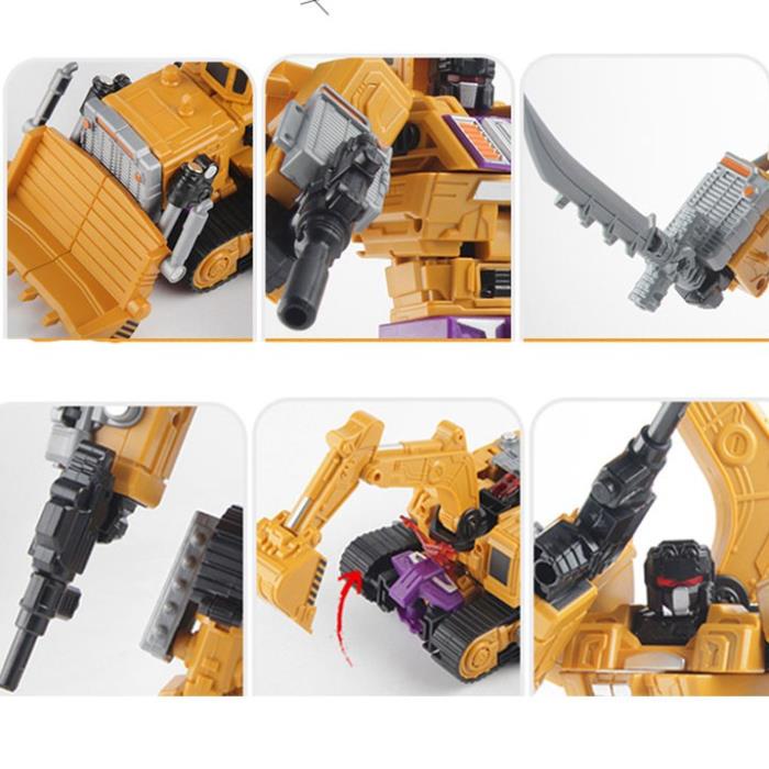 Xe cẩu móc, công trình biến hình Robot đồ chơi trẻ em cao cấp