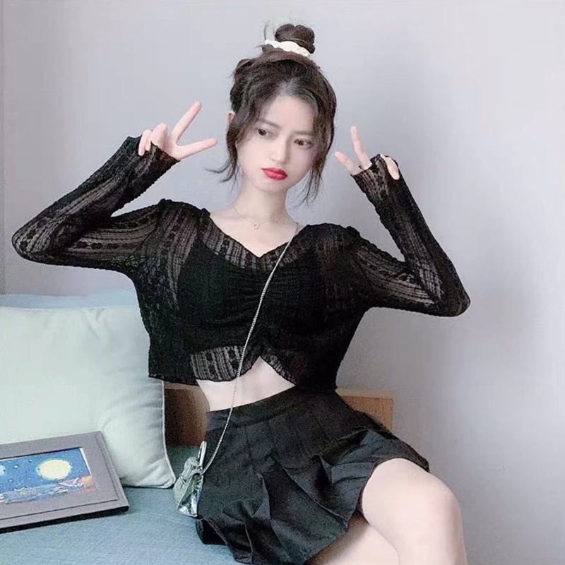 Áo Ren Nữ Tay Dài Chống Nắng Thời Trang Thanh Lịch