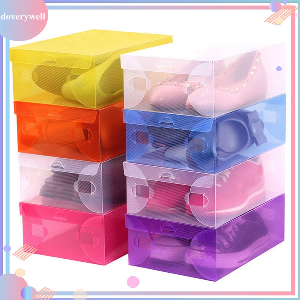 Hộp Đựng Giày Trong Suốt Chống Bụi Có Thể Xếp Chồng Tiện Dụng