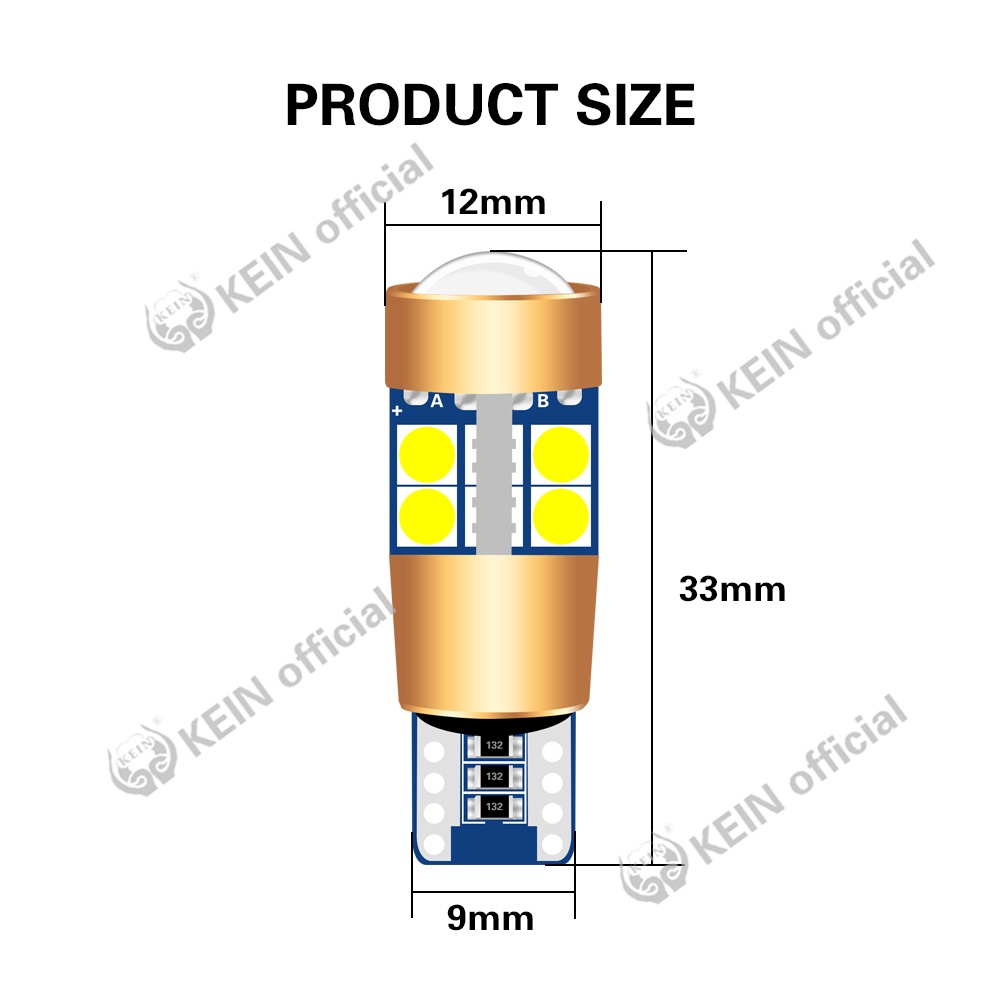 Bóng Đèn Led T10 3030 194 168 W5W 19SMD 3030 Chuyên Dụng Cho Xe Hơi/Xe Máy