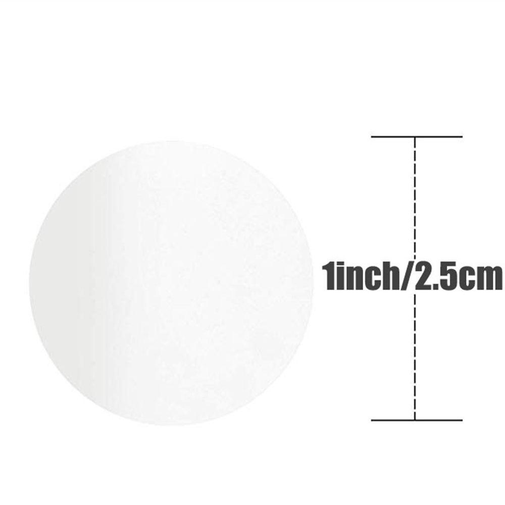 Cuộn 500 Nhãn Dán Tròn Bằng PVC Trong Suốt Trang Trí Gói Quà