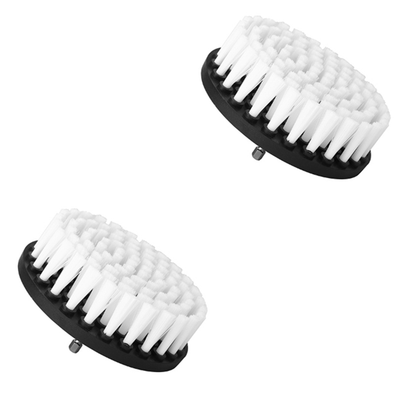 Bàn Chải Mềm Mại Bằng Nhựa Gắn Máy Khoan Làm Sạch Thảm Da Và Bọc Ghế Sofa Gỗ