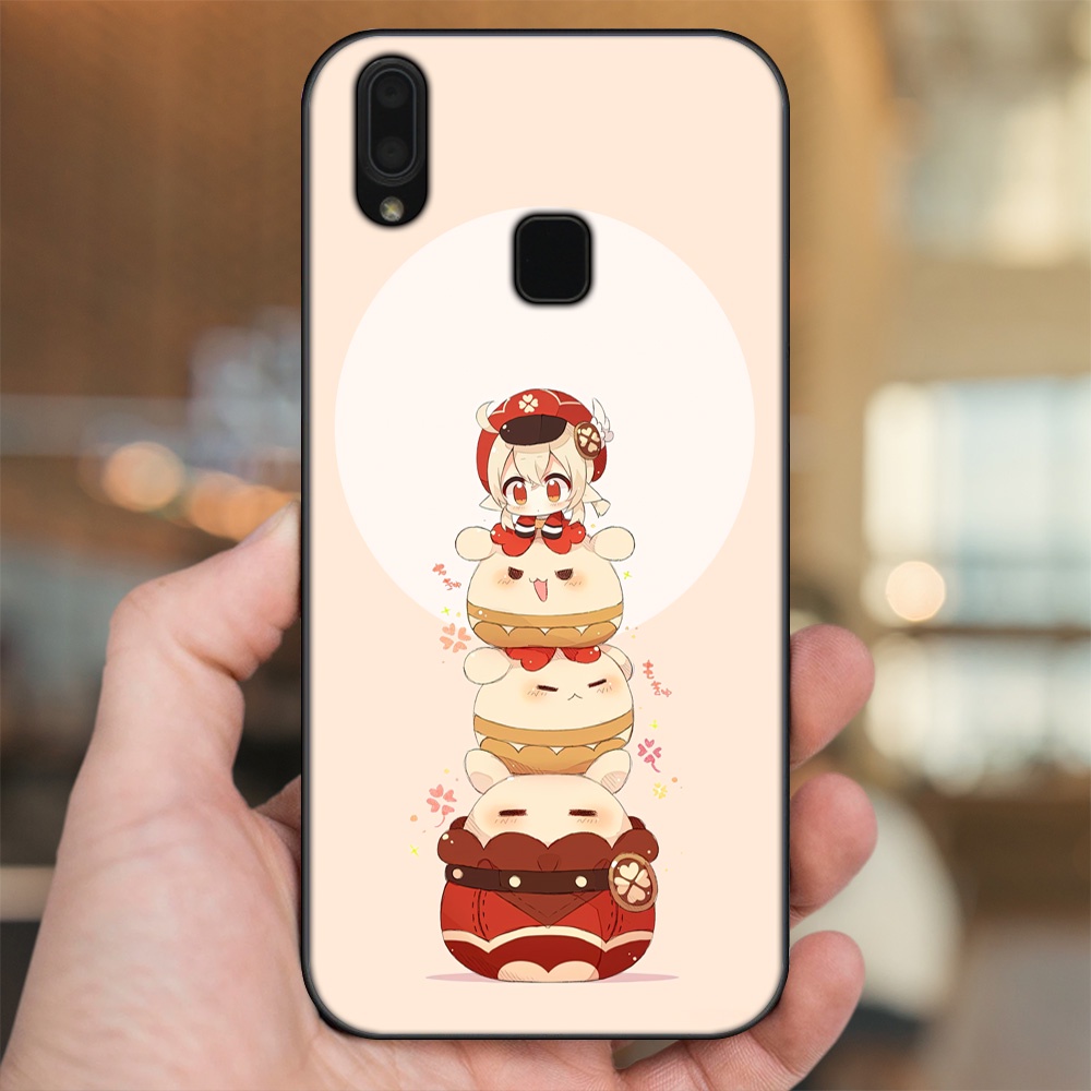 Ốp lưng Vivo Y91, Y95 viền đen in hình Klee Genshin Impact