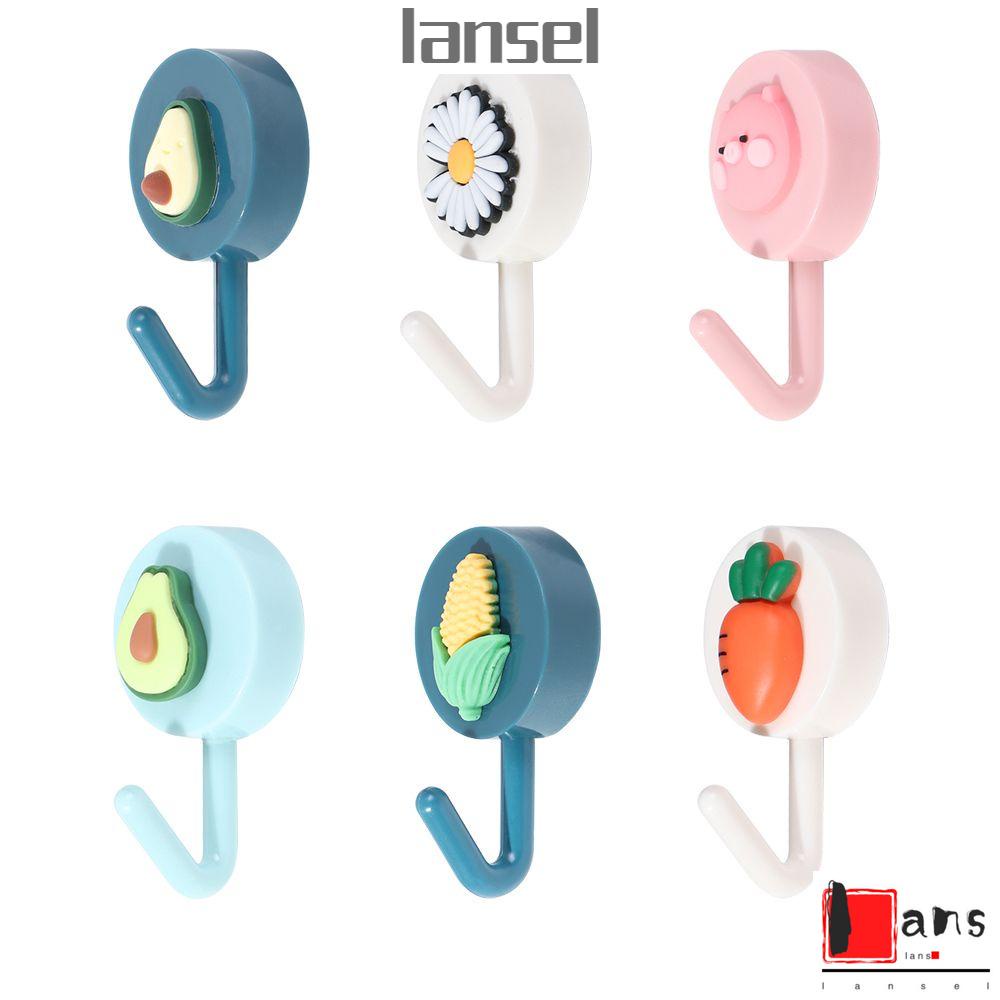 Giá Đỡ Treo Khăn/Quần Áo Gắn Tường Bằng Nhựa Tự Dính Không Đục Lỗ Màu Trơn Trang Trí Nhà Tắm