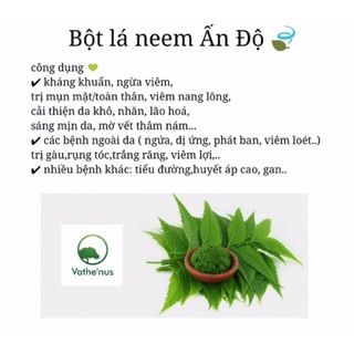 1KG Bột lá neem Ấn Độ