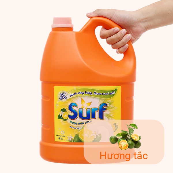 [Hoả Tốc] SURF Nước Rửa Chén hương Tắc 4kg/3.8kg/3.6lt