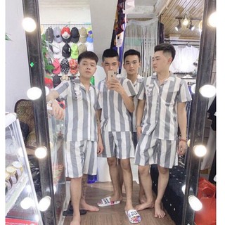 Bộ pizama kẻ sọc tù hot quá