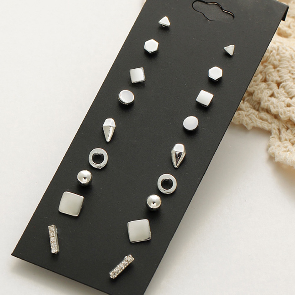 Set 9 đôi bông tai phong cách rock cho nữ