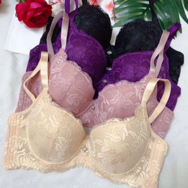 Áo lót big size 101 ren mỏng quả to bản lưng 4 móc cài che mỡ thừa to ngực to | BigBuy360 - bigbuy360.vn