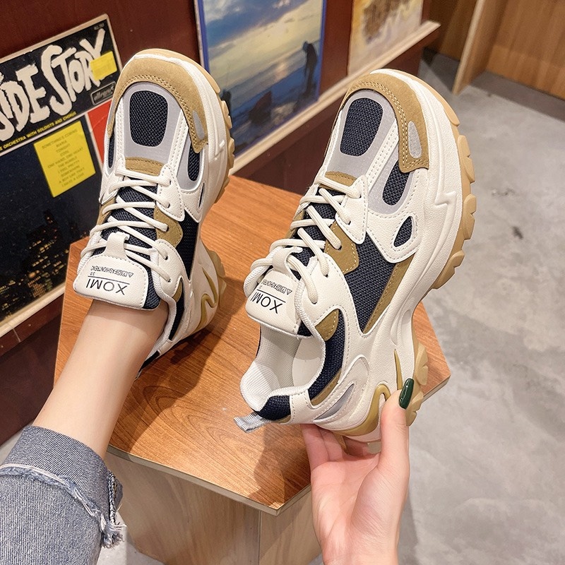 Giày Thể Thao Nữ MWC Sneaker Đế Cao Phối Màu Năng Động NUTT- 0565