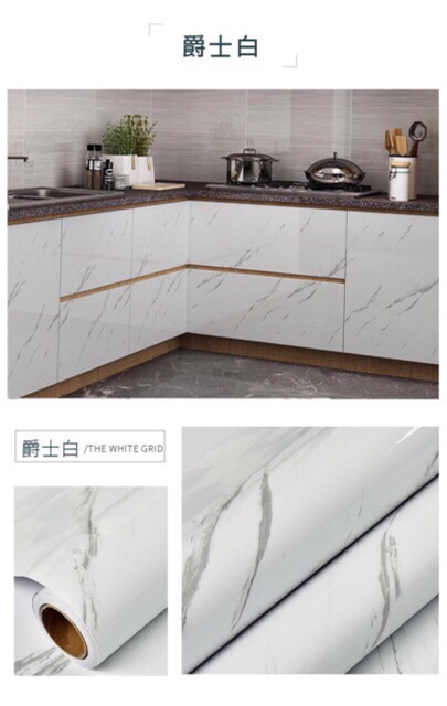 5M giấy dán tường nhà bếp nhà tắm mẫu mới keo sẵn khổ 60 cm