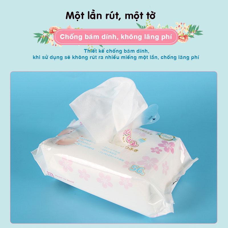 Khăn ướt nội địa nhật Rayna không mùi 56 miếng