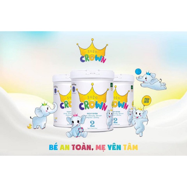 Sữa Koko Crown Picky dành cho trẻ biếng ăn số 1-2 900G