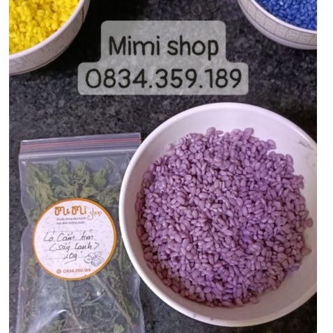 Lá cẩm tím sấy lạnh/ bột cẩm tím tạo màu đỏ tím cho xôi